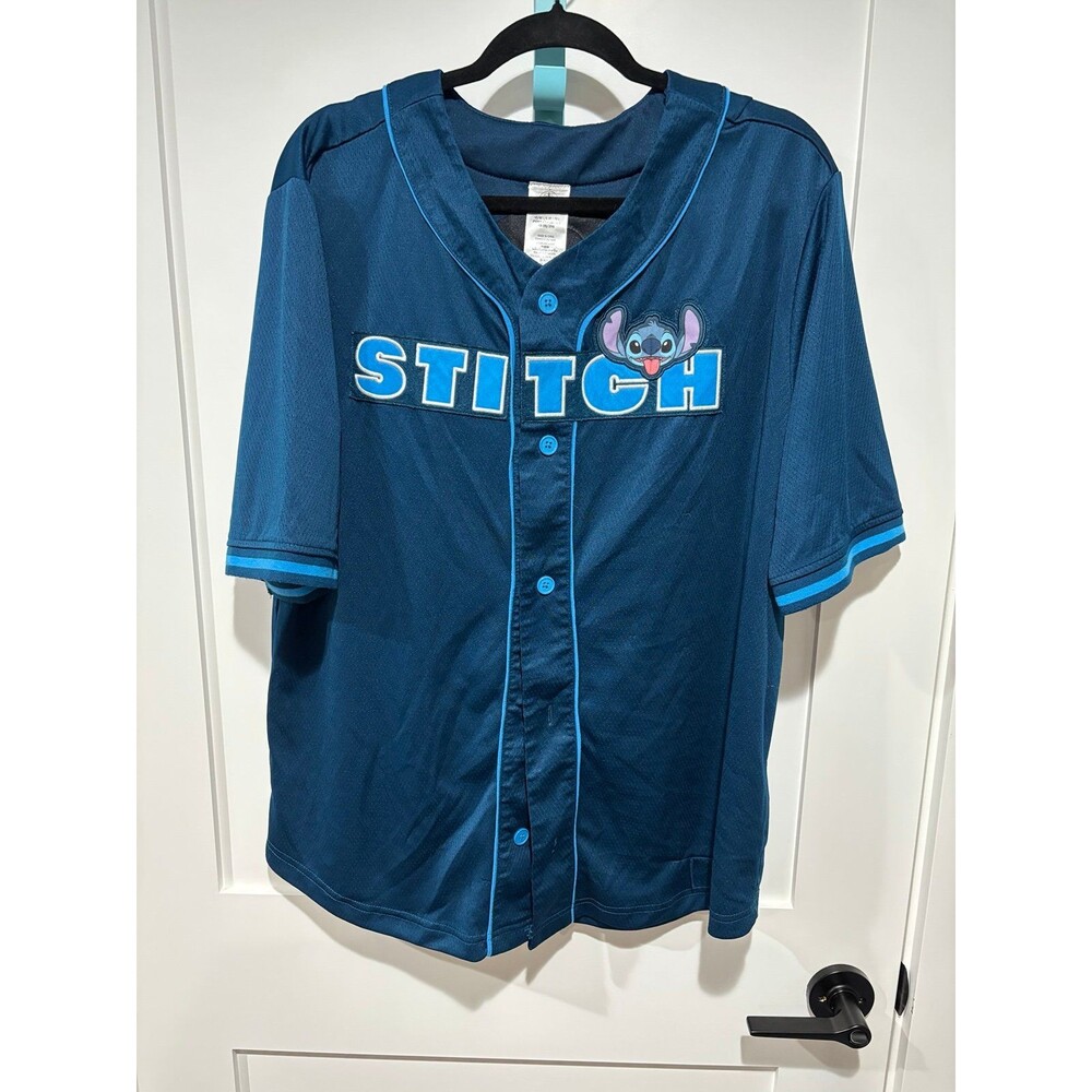 Disney Stitch Blue 626 Baseball Spirit Jersey size L 2025